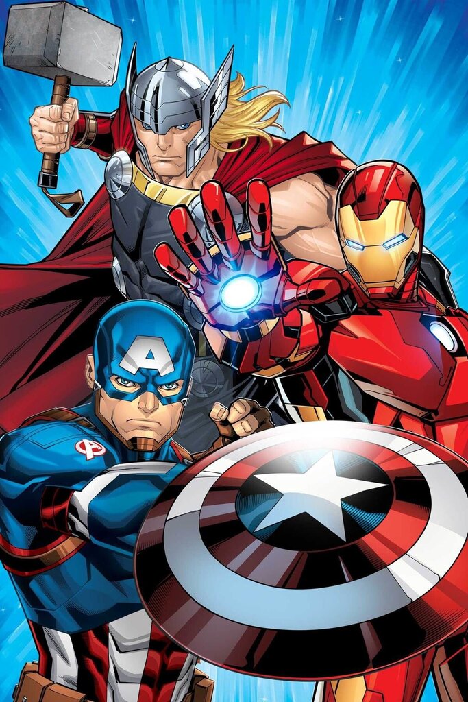 Disney pledas Avengers Heroes, 100x150 cm kaina ir informacija | Lovatiesės ir pledai | pigu.lt