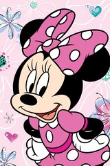 Disney pledas Minnie Flowers, 100x150 cm kaina ir informacija | Lovatiesės ir pledai | pigu.lt