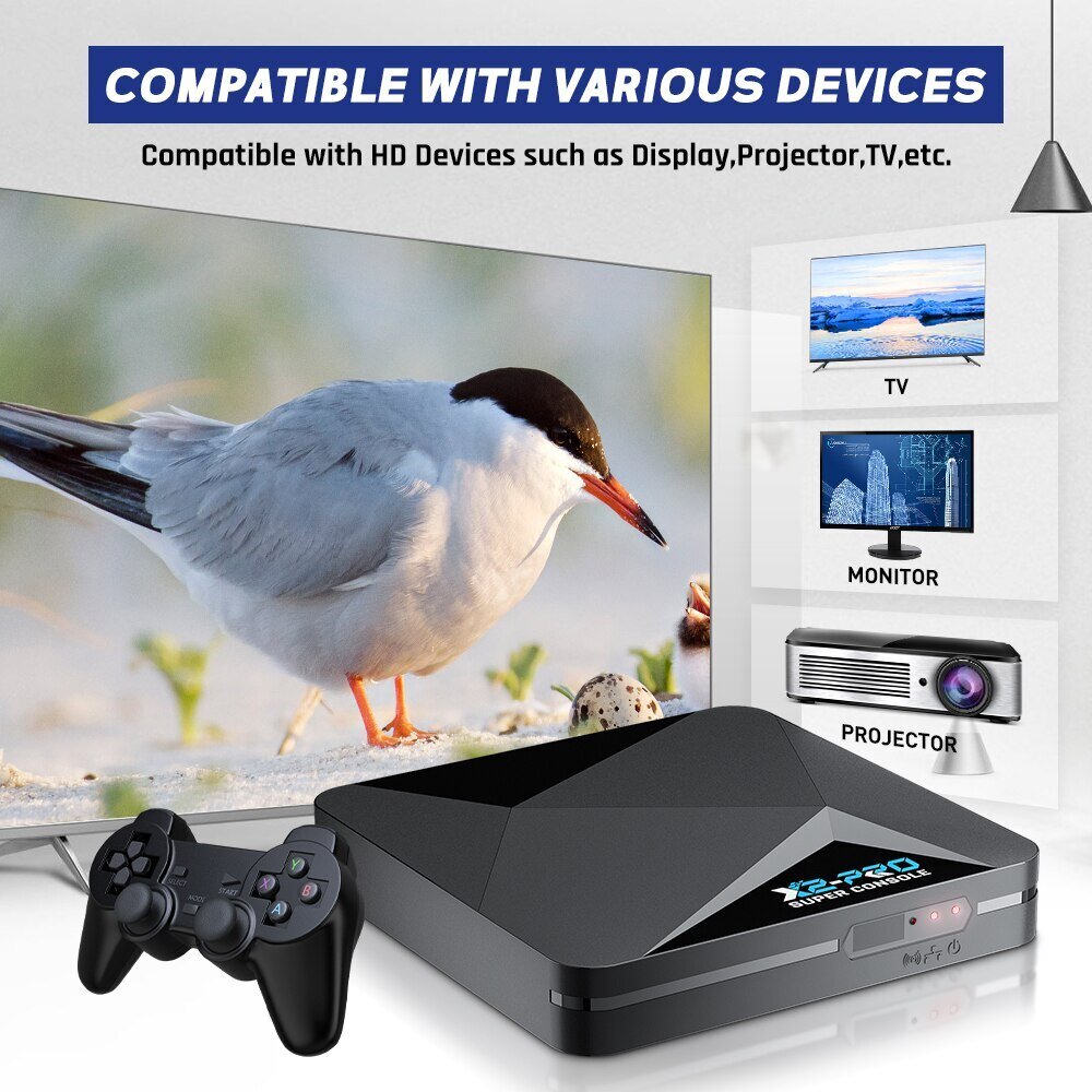 HappyJoe Super Console X2 PRO, 64GB, 70,000 games kaina ir informacija | Žaidimų konsolės | pigu.lt