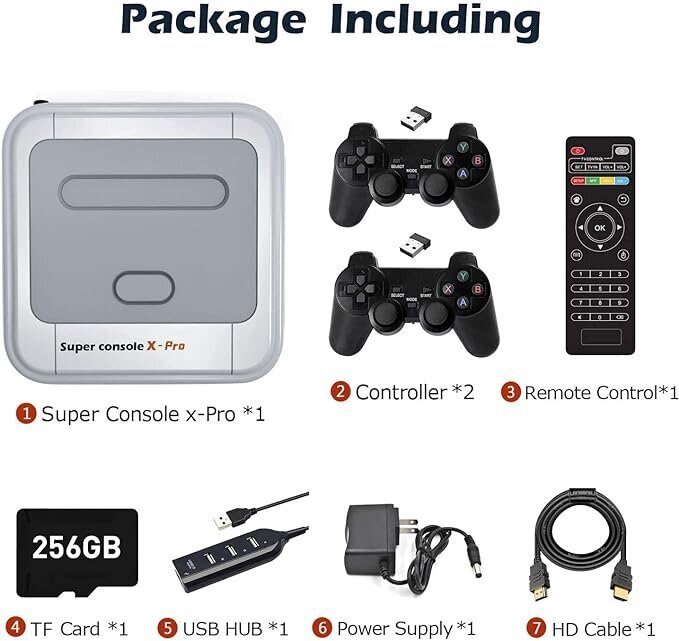 HappyJoe Super Console X Pro, 64GB, 50,000 games, WiFi, Android TV цена и информация | Žaidimų konsolės | pigu.lt