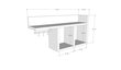Sieninė lentyna Asir, 72x37x18cm, balta kaina ir informacija | Lentynos | pigu.lt