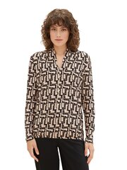 Женская блузка Tom Tailor 1039087*33991, бежевая/черная, 4067261737065 цена и информация | Женские блузки, рубашки | pigu.lt
