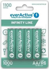 Elementai everactive infiniti 1100mah aa , 4 vnt. kaina ir informacija | Elementai | pigu.lt