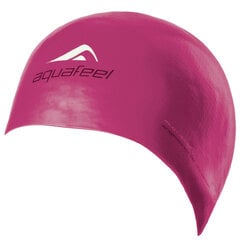 Swimming cap silicone AQUAFEEL BULLITT 3046 77 purple for adult цена и информация | Шапочки для плавания | pigu.lt