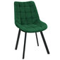 2-ių kėdžių komplektas Akord SJ.22, žalias kaina ir informacija | Virtuvės ir valgomojo kėdės | pigu.lt