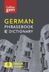 Collins German Phrasebook and Dictionary Gem Edition: Essential Phrases and Words in a Mini, Travel-Sized Format 4th Revised edition, Collins German Phrasebook and Dictionary Gem Edition: Essential Phrases and Words in a Mini, Travel Sized Format цена и информация | Путеводители, путешествия | pigu.lt