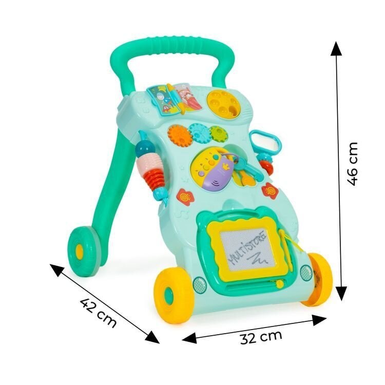 Interaktyvus stumdukas Huanger HE0822, žalias kaina ir informacija | Žaislai kūdikiams | pigu.lt