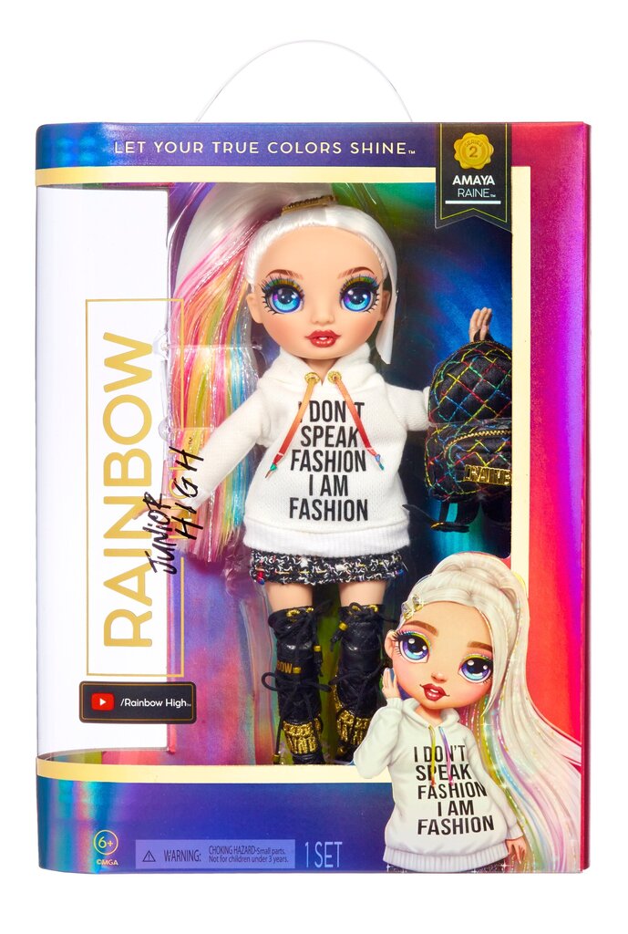 Lėlė Junior High Amaya Raine Rainbow High, 23 cm kaina ir informacija | Žaislai mergaitėms | pigu.lt