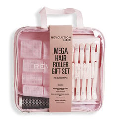 Набор подарков для укладки волос Revolution Haircare Mega Hair Roller Gift Set: термощетка, 33 мм + зажимы для волос, 10 штук + бигуди, 10 штук цена и информация | Расчески, щетки для волос, ножницы | pigu.lt