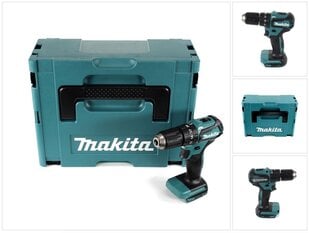 Аккумуляторная ударная дрель Makita DHP 483 ZJ 18В 40Нм Makpac цена и информация | Шуруповерты, дрели | pigu.lt