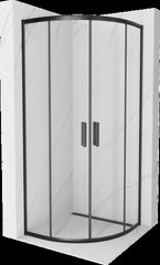 Pusapvalė dušo kabina Mexen Rio, Black, 70 x 70 cm kaina ir informacija | Dušo kabinos | pigu.lt