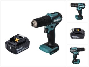 Аккумуляторная ударная дрель Makita DHP 483 G1 18 В 40 Нм + 1х аккумулятор 6,0 Ач - без устройства для зарядки цена и информация | Шуруповерты, дрели | pigu.lt