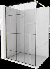 Walk-in dušo sienelė Mexen Kioto, juoda, 110 x 200 cm kaina ir informacija | Dušo durys ir sienelės | pigu.lt
