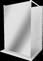 Walk-in dušo sienelė Mexen Kioto balta 100 x 200 cm kaina ir informacija | Dušo durys ir sienelės | pigu.lt