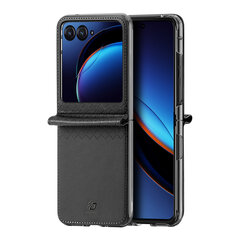 Dux Ducis Bril leather case with stand and wallet for Honor Magic VS - black цена и информация | Чехлы для телефонов | pigu.lt