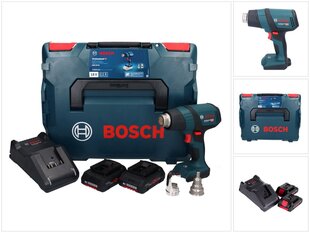 Профессиональная беспроводная воздуходувка горячего воздуха Bosch GHG 18V-50 18 В 300° C / 500° C + 2х аккумулятор ProCORE 4,0 Ач + зарядное устройство + L-Boxx цена и информация | Строительные фены | pigu.lt