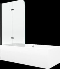 Vonia Mexen Cube su apdaila ir stiklo sienele, 170x80 cm + 100 cm, white+II/black kaina ir informacija | Vonios | pigu.lt