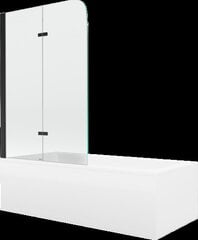 Vonia Mexen Cubik su apdaila ir stiklo sienele, 160x70 cm + 100 cm, white+II/black kaina ir informacija | Vonios | pigu.lt