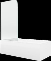 Vonia Mexen Cubik su apdaila ir stiklo sienele, 170x70 cm + 70 cm, white+I/swing/black kaina ir informacija | Vonios | pigu.lt