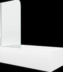Vonia Mexen Vega su apdaila ir stiklo sienele, 160x70 cm + 70 cm, white+I/swing/chrome kaina ir informacija | Vonios | pigu.lt