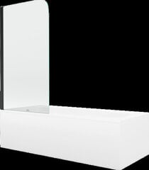 Vonia Mexen Vega su apdaila ir stiklo sienele, 160x70 cm + 70 cm, white+I/swing/black kaina ir informacija | Vonios | pigu.lt