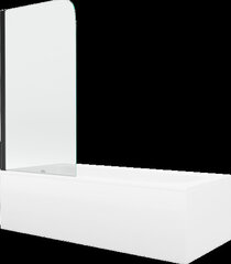 Vonia Mexen Vega su apdaila ir stiklo sienele, 180x80 cm + 70 cm, white+I/swing/black kaina ir informacija | Vonios | pigu.lt