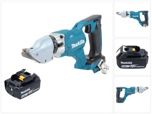 Akumuliatorinės skardos žirklės Makita DJS 200 M1 18 V 2,0 mm Brushless + 1x Akku 4,0 Ah - ohne Ladegerät kaina ir informacija | Pjūklai, pjovimo staklės | pigu.lt