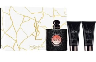 Rinkinys Yves Saint Laurent Black Opium moterims: kvapusis vanduo EDP,50 ml + kūno losjonas, 2 x 50 ml kaina ir informacija | Kvepalai moterims | pigu.lt