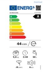 LG F2Y5FYP6W цена и информация | Стиральные машины | pigu.lt