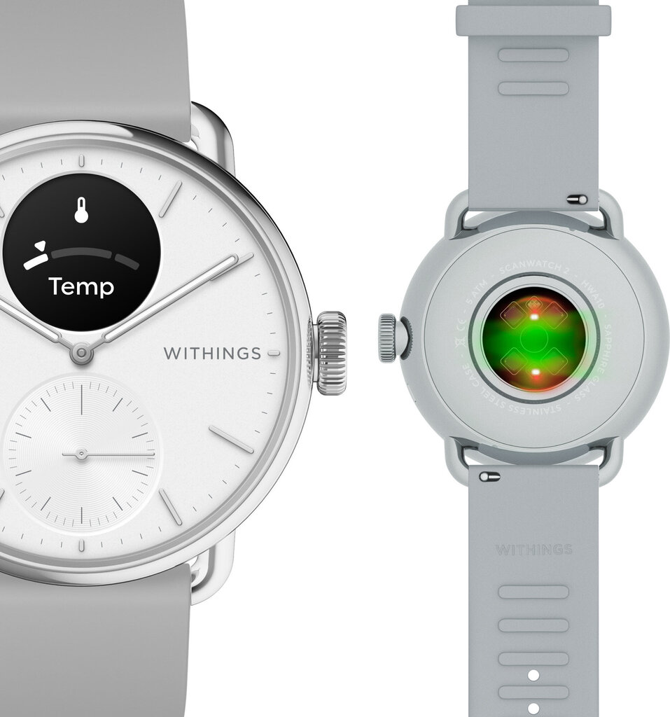 Withings Scanwatch 2, 38 mm, White kaina ir informacija | Išmanieji laikrodžiai (smartwatch) | pigu.lt