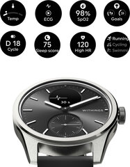 Withings Scanwatch 2, 42 мм, черный цена и информация | Смарт-часы (smartwatch) | pigu.lt