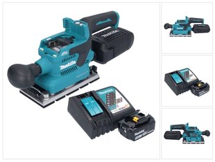 Аккумуляторная шлифовальная машинка Makita DBO 381 RF1U 18 В 93 х 185 мм + 1х аккумулятор 3,0 Ач + устройство для зарядки цена и информация | Шлифовальные машины | pigu.lt