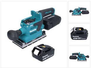 Makita DBO 381 T1U akumuliatorinis šlifuoklis 18 V 93 x 185 mm + 1x baterija 5,0 Ah - be įkroviklio kaina ir informacija | Šlifuokliai | pigu.lt