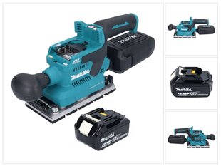 Аккумуляторная шлифовальная машинка Makita DBO 381 G1U 18 В 93 x 185 мм + 1х аккумулятор 6,0 Ач - без устройства для зарядки цена и информация | Шлифовальные машины | pigu.lt