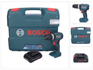 Профессиональная аккумуляторная ударная дрель Bosch GSB 18V-45 18 В 45 Нм + 1х аккумулятор ProCORE 4,0 Ач + L-футляр - без зарядного блока цена и информация | Шуруповерты, дрели | pigu.lt