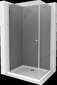 Dušo kabina Mexen Pretoria su padėklu ir sifonu, Grafitas + baltas/chromas, 100 x 70 cm цена и информация | Dušo kabinos | pigu.lt