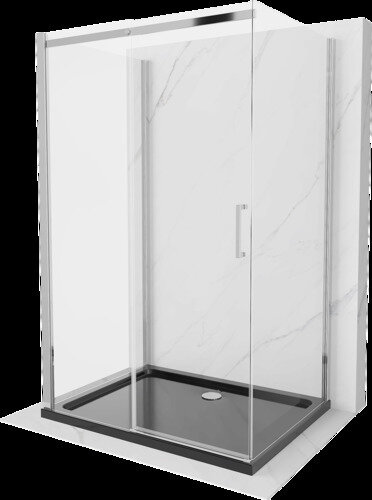 3-ijų sienelių dušo kabina Mexen Omega 110 x 80 cm kaina ir informacija | Dušo kabinos | pigu.lt