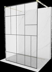 Walk-in dušo sienelė Mexen Kioto, auksinė, 100 x 200 cm kaina ir informacija | Dušo durys ir sienelės | pigu.lt