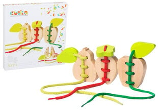 Medinis žaislas ant virvutės Vaisiai цена и информация | Развивающие игрушки | pigu.lt