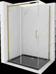 Dušo kabina Mexen Omega, Gold, 100 x 90 cm цена и информация | Душевые кабины | pigu.lt