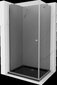 Dušo kabina Mexen Pretoria su padėklu ir sifonu, Grafitas + juodas/chromas, 80 x 90 cm kaina ir informacija | Dušo kabinos | pigu.lt