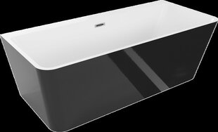 Vonia Mexen Volta, 170 x 75 cm, White/Black+Chrome kaina ir informacija | Vonios | pigu.lt