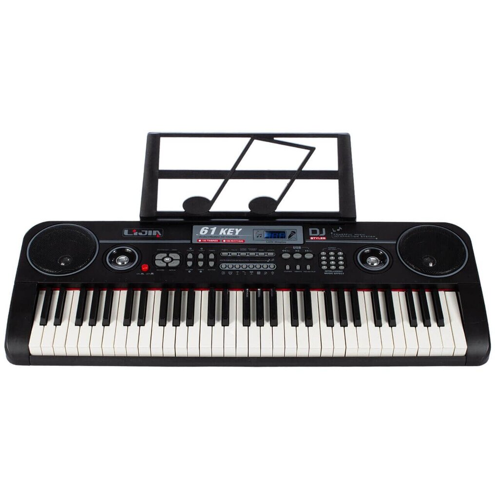 Vaikiškas pianinas su mikrofonu, 61 klavišas kaina ir informacija | Lavinamieji žaislai | pigu.lt