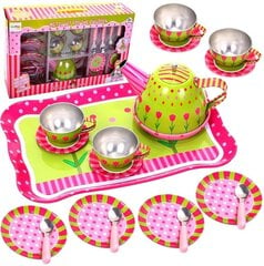 Žaislinis arbatos indų rinkinys su padėklu цена и информация | Игрушки для девочек | pigu.lt