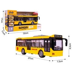 Žaislinis mokyklinis autobusas su šviesa garsu цена и информация | Игрушки для мальчиков | pigu.lt
