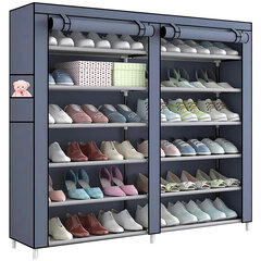 Тумба для обуви из ткани, серая цена и информация | Полки для обуви, банкетки | pigu.lt