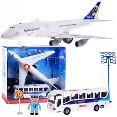 Lėktuvas ir oro uosto autobusas Jokomisiada kaina ir informacija | Žaislai berniukams | pigu.lt