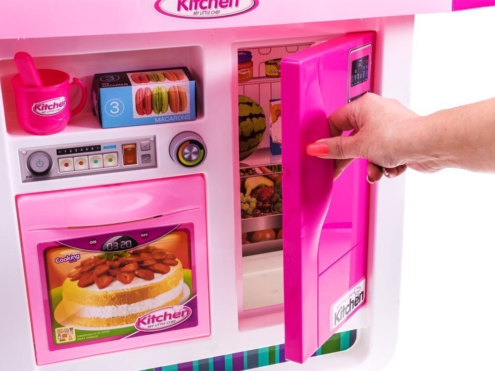 Interaktyvi virtuvė vaikams Kitchen, rožinė kaina ir informacija | Žaislai mergaitėms | pigu.lt