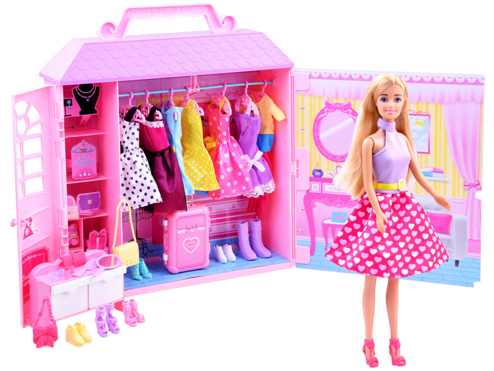 Lėlė Anlily su drabužių spinta kaina ir informacija | Žaislai mergaitėms | pigu.lt