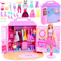 Lėlė Anlily su drabužių spinta kaina ir informacija | Žaislai mergaitėms | pigu.lt